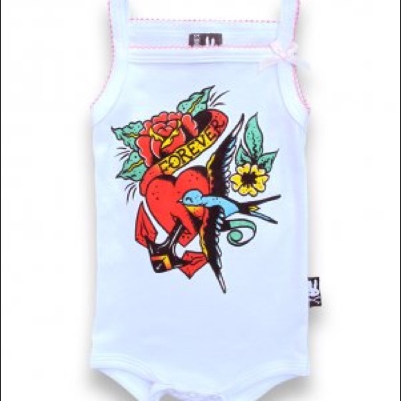 Forever Heart Tank Baby Bodysuit - Picture 1 of 1